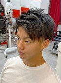 ツーブロックUPバング