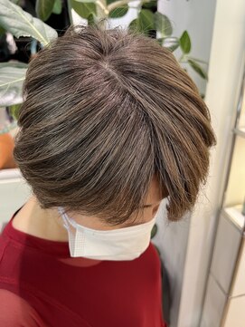 ステアケース 武蔵小杉店(stair:case) 深みグレージュで白髪ぼかし 白髪活かし 40代50代60代