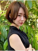 【渡辺】ショートグラデーションカラーペールベージュ