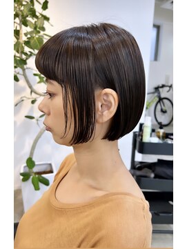 レテ(LETE) ブリーチを使わないハイライト/切りっぱなし/ミニボブ