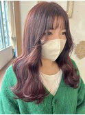 エクステカラー　レッドブラウン　stylist/miaki