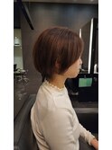 ショート/耳かけ/くびれショート/ベージュ/