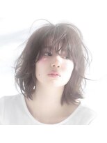 オブヘアー 鷺沼店(Of HAIR) ミディアム外ハネスタイル.k