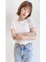 トゥーリ 春日店(tuuli) 大人かわいい前髪◆マチルダボブ◆ピンクベージュ◆髪質改善◆