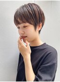 前髪ピンクベージュマチルダボブ【錦糸町/ショート】