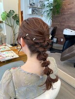 ヴォージュ(VOSGES)&nbsp;☆編み下ろしお団子アレンジ☆