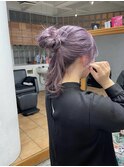 ラベンダーカラー/ダブルカラー/ヘアアレンジ/ロングヘア
