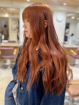 エイン(EYN) オレンジブラウン/アプリコット/ブリーチなしW/学割U24/20代