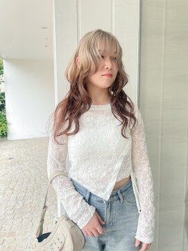 チクロヘアー(Ticro hair) @nkkn15 half design  color