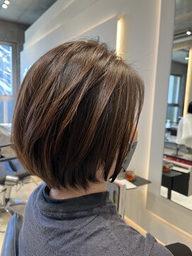 ヘア デザイン リスク(HAIR DESIGN RISK) 【RISK 飛澤】可愛いボブスタイル　ショート　丸みシルエット