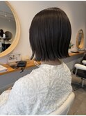 切りっぱなしボブ