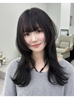 アマトウキョウ アユンチェ(AMA TOKYO×AYUNCHE) 暗髪ナチュラルウルフレイヤー