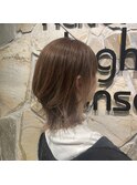 マットアッシュ×ハイライト　似合わせカット/町屋駅