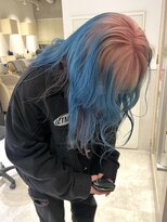 フリーラ 表参道(freera) デザインカラーピンクカラーブルーカラーブリーチハイトーン