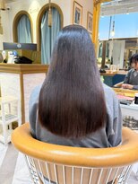 ロンドアベニール 北千住(Lond avenir)&nbsp;ブリーチなしチェリーブラウン髪質改善縮毛矯正酸性ストレート