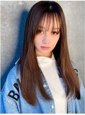 髪質改善で作る美髪ストレート　新宿/縮毛矯正　前髪カットAujua
