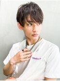 シャドウパーマ×刈り上げで清潔感ショート