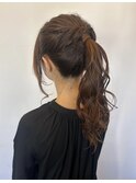 ポニーテールアレンジ