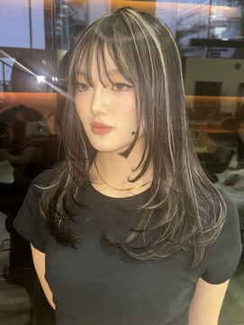 ゼスト ジグ(ZEST ZIGU) ハイライト×レイヤーカット顔まわりカット