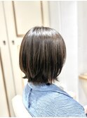 丸みふんわりレイヤーボブ