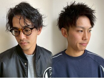 ラディックス(LADiX)の写真/三宮で“韓国×シャドウ×フェザーパーマ”が叶う。束感カジュアルもビジネス映えするメンズ特化サロン。