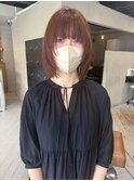 ボルドーカラー/レイヤー/冬カラー/ブリーチなし/堀場