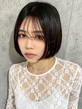 エアー 青山(AIR) シースルーバングボブショートボブ