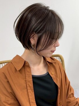 ゴカン バイ ジル ブラン 名古屋(Gokan by JIL BLAN) ハイライトバレイヤージュダブルカラーショートカット30代40代