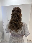 ブリーチなしカラー/ヘアアレンジ/ヘアセット/福岡/10代20代30代