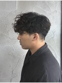 MEN’S HAIR/サーフカール/刈り上げセンターパート/群馬高崎