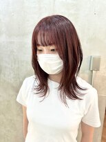 ペスカ 長町南2号店(pesca) ワインレッド×レイヤースタイル◎20代30代おすすめ