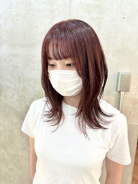 ペスカ 長町南2号店(pesca) ワインレッド×レイヤースタイル◎20代30代おすすめ