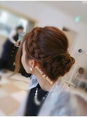 【￥3000】仙台ヘアアレンジ 編み込み パーティーヘアセット