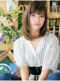 *bliss大宮*斜めバング&ヌーディーストレートで透明感☆a