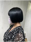 ボブ/カーキグレージュ/大人かわいい/フェザーバング/大宮