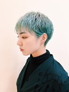 ピークアブー 銀座並木通り(PEEK-A-BOO) 【デザインパーマとデザインカラー】ピクシーショートパーマ
