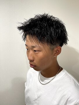 メンズアンダーバーホワイト 南海難波店(Men's _WHITE) メンズツイストスパイラルパーマ