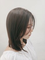ヘアーデザイン ミヤビ 広尾(HAIR DESIGN MIYABI) ナチュラルストレートミディアム×スモーキーアッシュ3