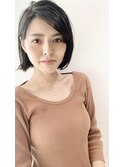 切りっぱなしボブ