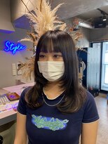 スタイル スマート サロン(STYLE smart salon)&nbsp;顔まわりレイヤー暗髪ウルフ