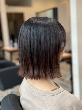 アトリエコア(Atelier Coa) ショートカットくびれショート前下がりボブベージュカラー