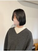 切りっぱなしボブ