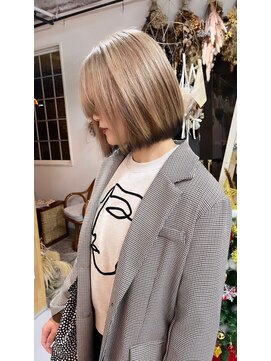 空 【Sera】ハイトーンボブ/ボブ/ブリーチ2回