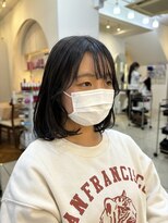 フレア(FLAiR)&nbsp;内巻きワンカールでまとまりヘア顔周りカット
