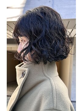 ナループロアオハナ(Nalu pu loa ohana) ボブパーマミニボブパーマフレンチボブボブクリープパーマ