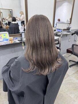 アジールヘア 北千住駅西口店(agir hair) ミルクティーベージュ ミルクティーグレージュ ベージュカラー