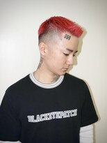 メリケンバーバーショップ トーキョー(MERICAN BARBERSHOP TYO)&nbsp;BURGメンズカットアップバングスパイキーショートスキンフェード