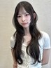 【コテ45ミリ付】カット＋プレミアムカラー￥21500