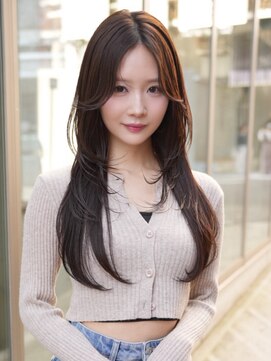 ソワネ 表参道(soigne) 表参道髪質改善カラー顔周りレイヤーボブアッシュグレージュ40代