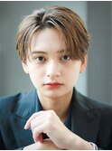 ハイトーンカラーフェザーパーマニュアンスパーマセンターパート
